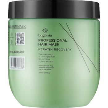 Маска для волосся Bogenia Professional Keratin Recovery Hair Mask 500 мл - Pampik