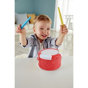 Музыкальная игрушка Hape Барабан со светом и звуками (E0620) - Pampik - 5