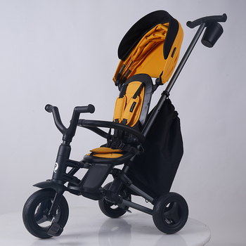 Велосипед складаний триколісний дитячий Qplay Nova+ Rubber Desert Yellow (S700-13Nova+DesertYellow) - Pampik - 10