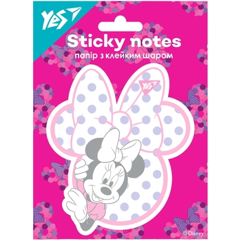 Бумага для заметок Yes Minnie Mouse с клейким слоем 40 листов (170301) - Pampik