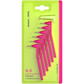 Міжзубні йоржики кутові Spokar ХМL 0.5 мм, 6 шт. - Pampik