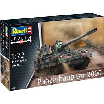 Сборная модель Revell САУ Panzerhaubitze 2000, масштаб 1:72, 130 деталей (RVL-03347) - Pampik