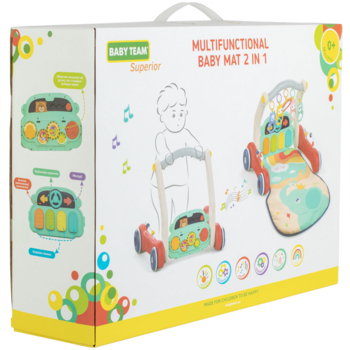 Багатофункціональний дитячий розвиваючий килимок Baby Team 2 в 1 (8590) - Pampik - 8