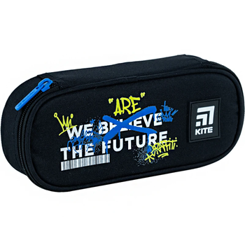 Пенал мягкий Kite 22x9.5x6 см черный (K24-599-9) - Pampik