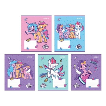 Набор тетрадей Kite My Little Pony А5 в клетку 12 листов 25 шт. (LP24-232) - Pampik