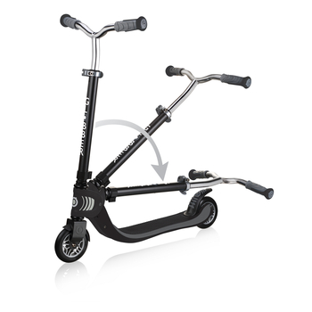Самокат Globber Flow Foldable 125 черно-серый до 100 кг 6+ 2 колеса - Pampik - 11