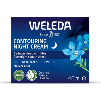 Крем-контур для обличчя нічний Weleda Блакитна Джентіана та Едельвейс альпійський 40 мл - Pampik - 2