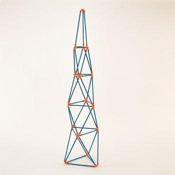 Конструктор Hape Flexistix Башни бамбуковые 132 детали (E5566) - Pampik - 4