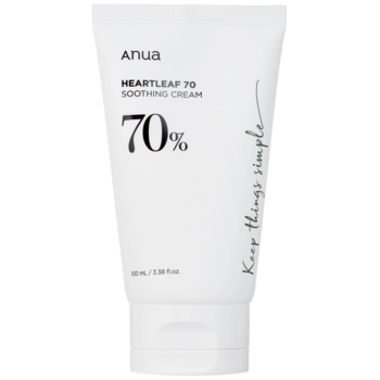 Крем для увлажнения и смягчения кожи Anua Heartleaf 70% Soothing Cream 100 мл (BT20536) - Pampik