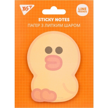 Бумага для заметок Yes Line Friends Sally фигурная 40 листов (170333) - Pampik