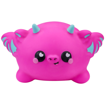 Іграшка-антистрес Smooshzees Snugzees Дракон Дінкі колекційна малинова (8236) - Pampik