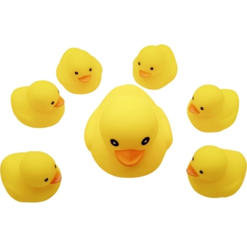 Набор игрушек для купания Bibi Toys Утка с утятами 7 шт. (760998BT) - Pampik