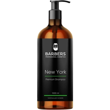 Шампунь для мужчин Barbers New York тонизирующий, 1 л - Pampik