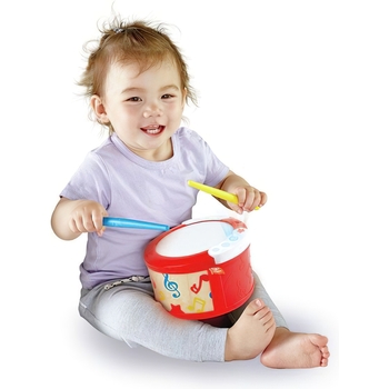 Музыкальная игрушка Hape Барабан со светом и звуками (E0620) - Pampik - 4