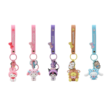 Брелок Hello Kitty Май Мелоди с животным (11541) - Pampik - 4