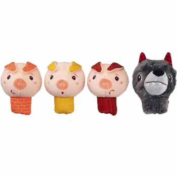 Пальчикові ляльки Lilliputiens Три порося (83408) - Pampik