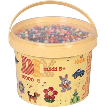 Термомозаїка Hama Набір кольорових намистин Midi 5+ 10000 шт 10 кольорів - Pampik