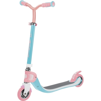 Самокат Globber Flow Foldable 125 голубой с розовым до 100 кг 6+ 2 колеса - Pampik