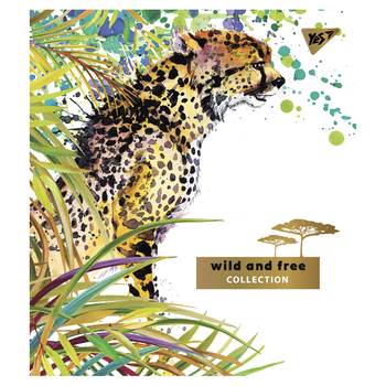 Набір зошитів Yes Savannah life Pantone Gold А5, в клітинку, 48 аркушів, 5 шт. (766879) - Pampik - 4