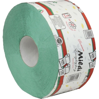 Туалетная бумага Mildi Premium Jambo однослойная, 125 метров, 900 отрывов, зеленый - Pampik - 2