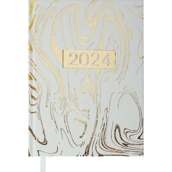 Ежедневник датированный Buromax Miracle 2024 A5 белый (BM.2179-12) - Pampik