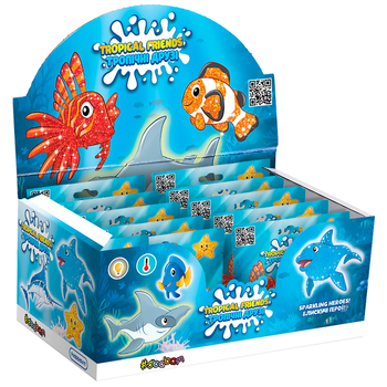 Стретч-іграшка #sbabam Желейна Тропічні друзі в дісплеї 8 шт. (120/CN23-CDU) - Pampik