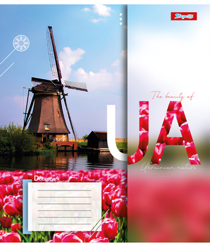 Набір зошитів 1 Вересня The beauty of UA А5 в клітинку 96 аркушів 5 шт. (767166) - Pampik - 2