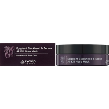 Маска-патчи для носа Eyenlip Eggplant Blackhead Sebum All Kill Nose Mask против черных точек, 50 шт. - Pampik