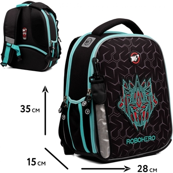 Рюкзак каркасный Yes H-100 Robohero (559551) - Pampik - 18