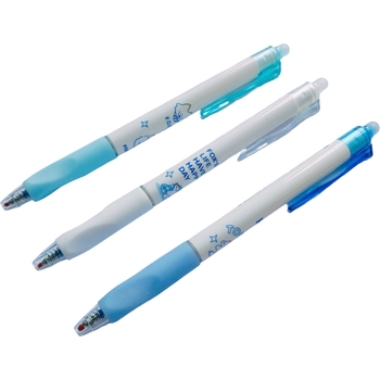 Набор гелевых ручек автоматических Malevaro чернил синего цвета дизайн 17 пиши-стирай 12 шт. (33250/12) - Pampik