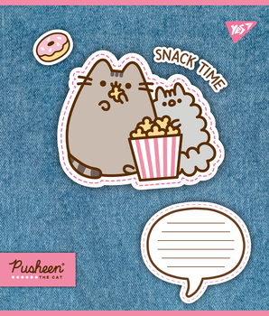 Набор тетрадей Yes Pusheen. Snack time А5, в линейку, 12 листов, 25 шт. (767229) - Pampik - 2