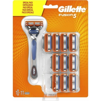 Станок для гоління Gillette Fusion, з 11 змінними картриджами - Pampik