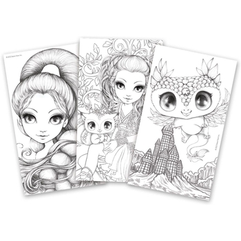 Набір для творчості Nebulous Stars Розмальовка з водою, білі аркуші Візьми в дорогу (11452) - Pampik - 6