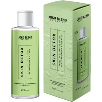 Міцелярна вода Joko Blend Skin Detox для комбінованої та жирної шкіри 200 мл - Pampik