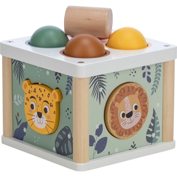 Сортер для м'ячів дерев'яний FreeON Будиночок (80616) - Pampik - 4