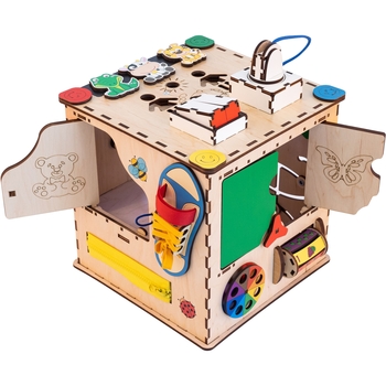 Бізікубик GoodPlay Інтелект з LED підсвічуванням 25х25х25 см (K105E) - Pampik - 13