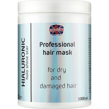 Маска для сухих и поврежденных волос Ronney Professional Holo Shine Star Hialuronic, 1 л - Pampik