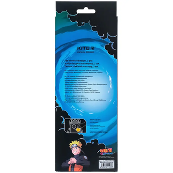 Набір бейджів на липучці Kite Naruto NR24-3012-1 3 шт. - Pampik - 8