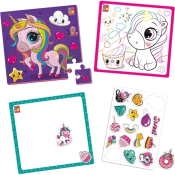 Набор для творчества Vladi toys 4 в 1 Радужные единорожки (VT4210-13) - Pampik