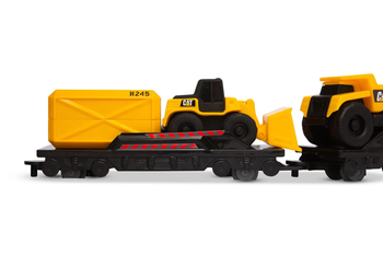 Залізниця Funrise CAT Будівельний експрес з міні-технікою (82949) - Pampik - 9