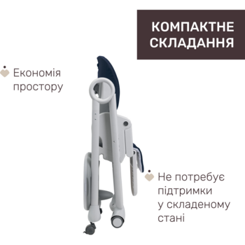 Стульчик для кормления Chicco Polly Magic Relax синий (79502.64.00) - Pampik - 6