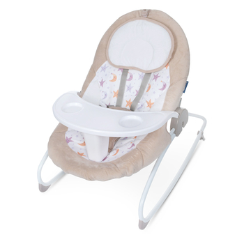 Качели-шезлонг El Camino ME 1076 Emma Beige Stars бежевая - Pampik - 2