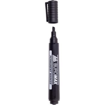 Маркер Buromax водостійкий 1-4.6 мм чорний (BM.8707-01) - Pampik