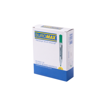 Маркер Buromax для магнітних сухостираючих дошок зелений (BM.8800-04) - Pampik - 3