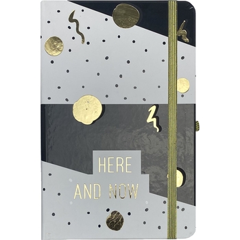 Книга записная Buromax Positivo в клеточку 207х136 мм на резинке черная 96 листов (BM.255110-01) - Pampik