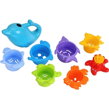 Набір для ванної ТехноК Пірамідка з синьою лійкою (7396) - Pampik