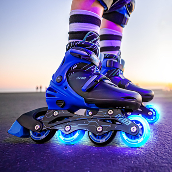 Роликові ковзани Neon Inline Skates розмір 34-37 сині (NT08B4) - Pampik - 7
