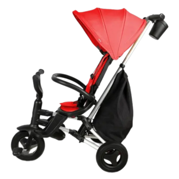 Велосипед складной трехколесный детский Qplay Nova+ Rubber Orange Sunset (S700-13Nova+OrangeSunset) - Pampik - 3