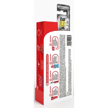 Набор Colgate: Зубная паста Visible White Отбеливающая, 75 мл + Щетка Zig Zag Древесный уголь - Pampik - 2