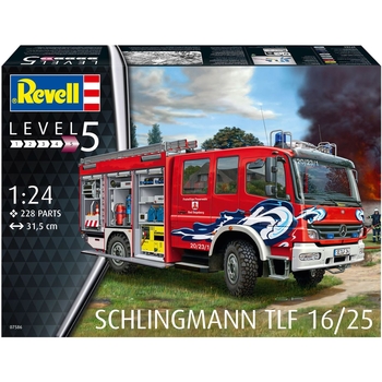 Збірна модель Revell Пожежна машина цистерна TLF 16/25 рівень 5, масштаб 1:24, 228 деталей (RVL-07586) - Pampik - 12